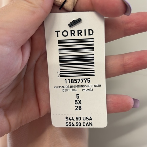 Torrid Curve Nude Smoothing Shirt Size 5XL - Picture 3 of 4